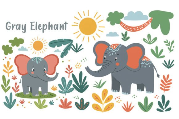 Download Cute Elephant Jungle Theme &amp; Nature - Jungle theme Collection