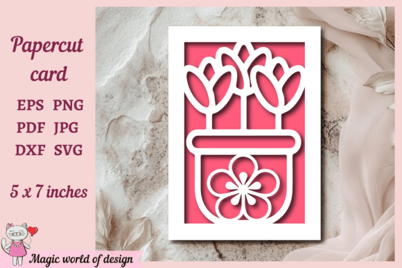 Download Flower Card Design for Cricut Projects - Cricut projects Collection