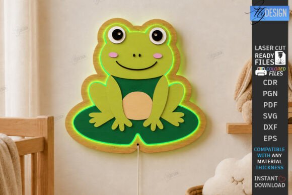 Download Kids Lamp Laser Cut | Animal Night Light - Kids Collection