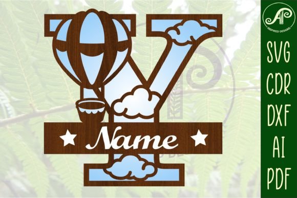 Download Hot Air Balloon Letter Y SVG File - Premium Resources