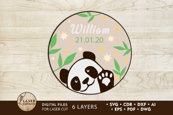 Download Panda Decorative Wall Art, Kids Panel - Kids panel Collection